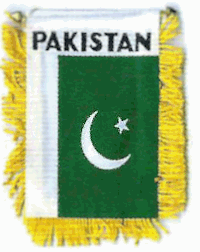 Mini-Banner with flag of Pakistan