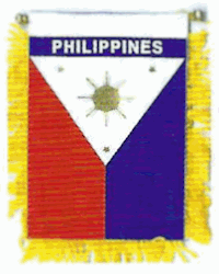 Mini-Banner with flag of Philippines