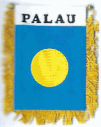 Mini-Banner with flag of Palau