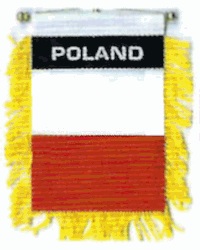 Mini-Banner with flag of Poland