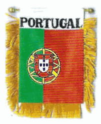 Mini-Banner with flag of Portugal