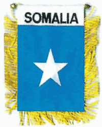 Mini-Banner with flag of Somalia