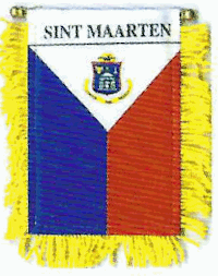 Mini-Banner with flag of St Maarten