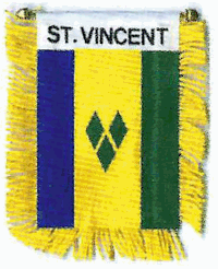 Mini-Banner with flag of St Vincent