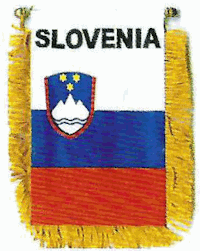 Mini-Banner with flag of Slovenia