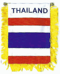 Mini-Banner with flag of Thailand