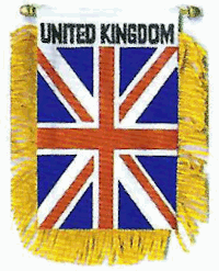 Mini-Banner with flag of United Kingdom