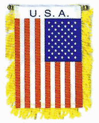 Mini-Banner with flag of United States