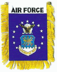 Mini-Banner with flag of US Air Force