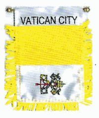 Mini-Banner with flag of Vatican City