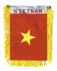 Mini-Banner with flag of Vietnam