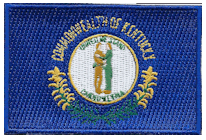 Mezzo Flag Patch of State of Kentucky