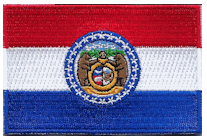 Mezzo Flag Patch of State of Missouri