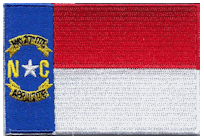 Mezzo Flag Patch of State of North Carolina