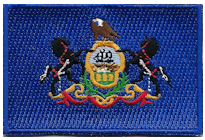 Mezzo Flag Patch of State of Pennsylvania