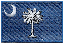 Mezzo Flag Patch of State of South Carolina