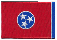 Mezzo Flag Patch of State of Tennessee