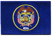 Mezzo Flag Patch of State of Utah