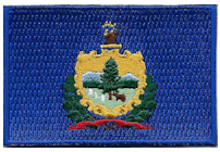 Mezzo Flag Patch of State of Vermont