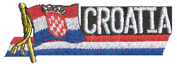 Cut-Out Flag Patch of Croatia