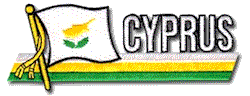 Cut-Out Flag Patch of Cyprus