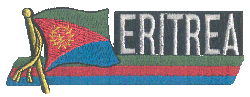 Cut-Out Flag Patch of Eritrea