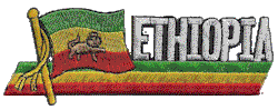 Cut-Out Flag Patch of Ethiopia