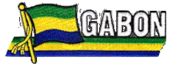 Cut-Out Flag Patch of Gabon