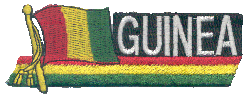 Cut-Out Flag Patch of Guinea