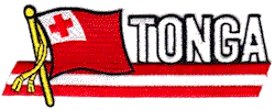 Cut-Out Flag Patch of Tonga