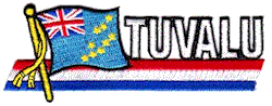 Cut-Out Flag Patch of Tuvalu