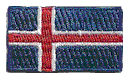 Micro Flag Patch of Iceland