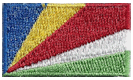 Micro Flag Patch of Seychelles