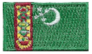 Micro Flag Patch of Turkmenistan