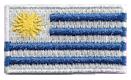 Micro Flag Patch of Uruguay