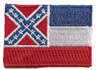 Mini Flag Patch of State of Mississippi 1894-2020