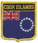 Shield Flag Patch of Cook Islands