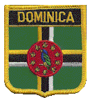 Shield Flag Patch of Dominica