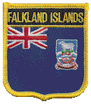 Shield Flag Patch of Falkland Islands