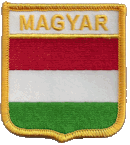 Shield Flag Patch of MAGYAR (Hungary)