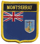 Shield Flag Patch of Montserrat