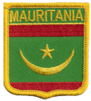 Shield Flag Patch of Mauritania