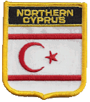 Shield Flag Patch of Northern Cyprus