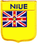 Shield Flag Patch of Niue