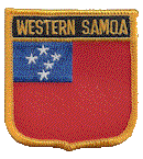 Shield Flag Patch of Samoa