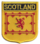 Shield Flag Patch of Scotland - Lion