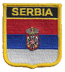 Shield Flag Patch of Serbia