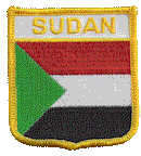 Shield Flag Patch of Sudan