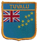 Shield Flag Patch of Tuvalu