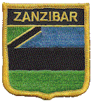 Shield Flag Patch of Zanzibar